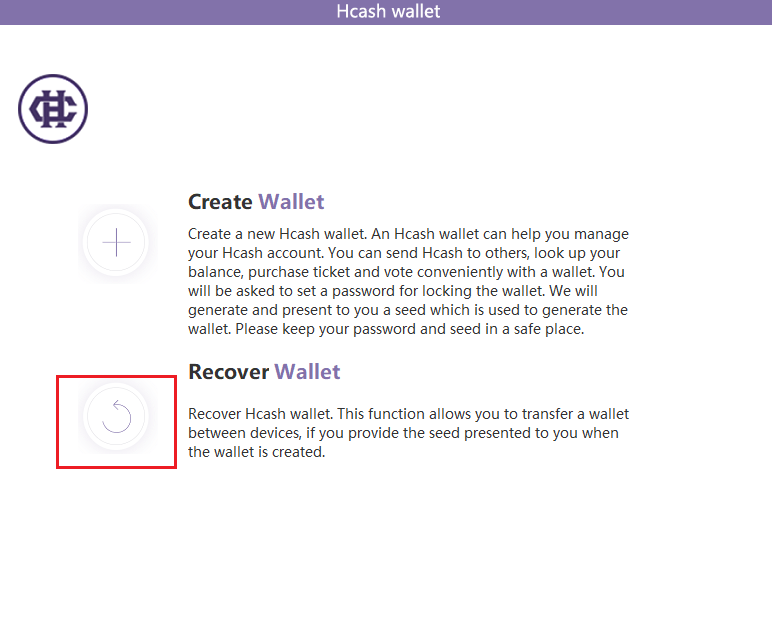 recover wallet