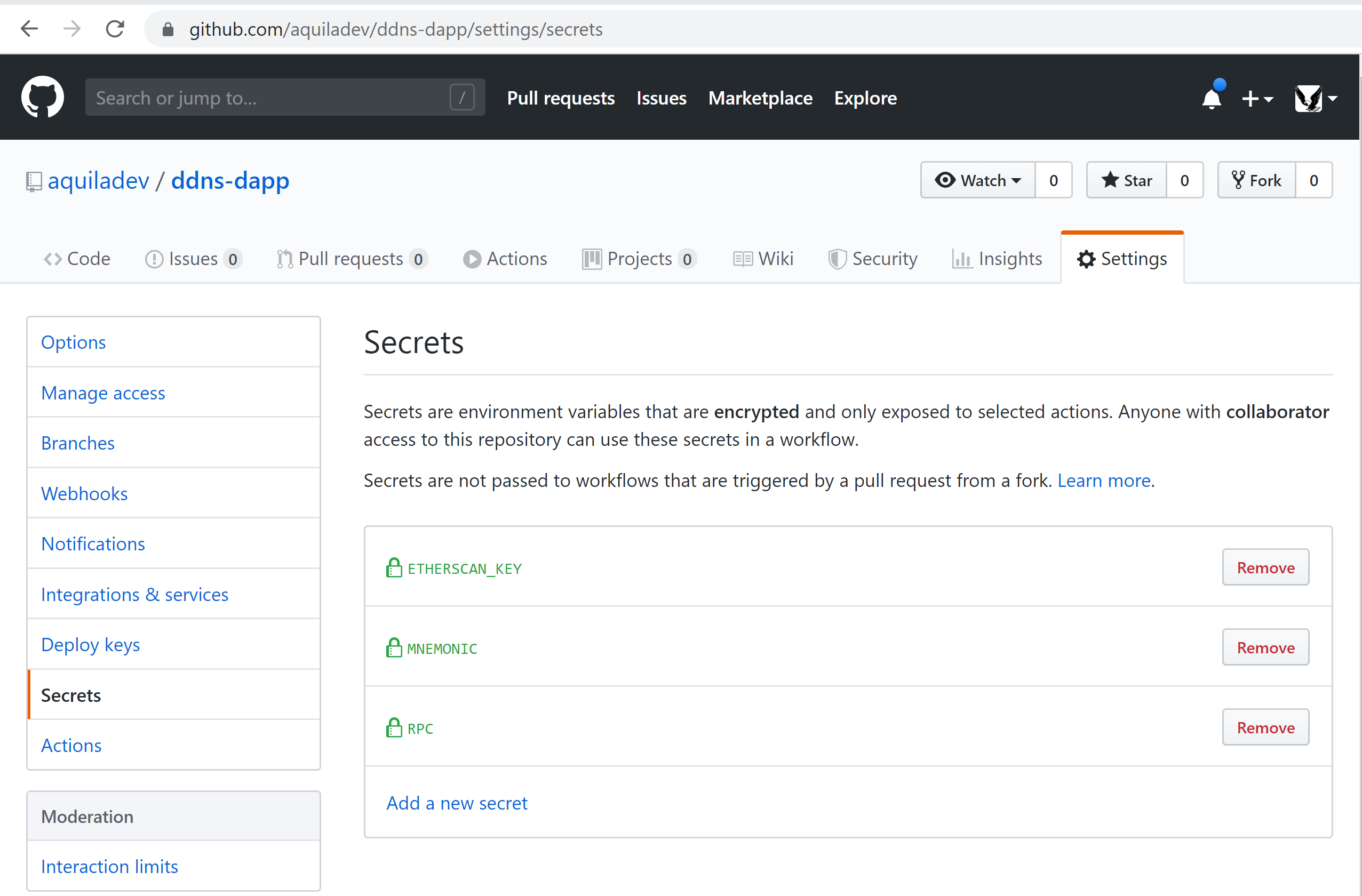 github-secrets